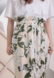 High Waist Floral Skirt