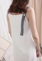 (One Piece) Sling Dress with Organza Bottom