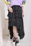 Tiered Pleated Skirt
