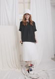 Pearls Top with Organza Sleeves