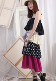 (Korean) Mixed Pattern Multi Layer Tube Dress