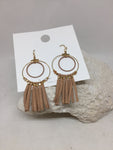 Double Circle with Tassels Earrings
