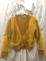 Mesh Coated Wool Cardigan (2 colours)