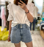 Embroidered Shoulder Top (3 colours) (pre order)